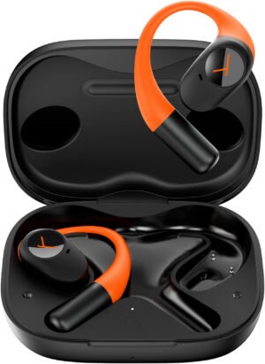 Beyerdynamic AMIRON 200 True Wireless Bluetooth Earbuds w/Ear Hooks. Running, Biking, Sport, Fitness Open Headphones with 36Hrs Playtime. IP54 Weather Resistant Earphones, Lightweight, Mic. (Sport)
