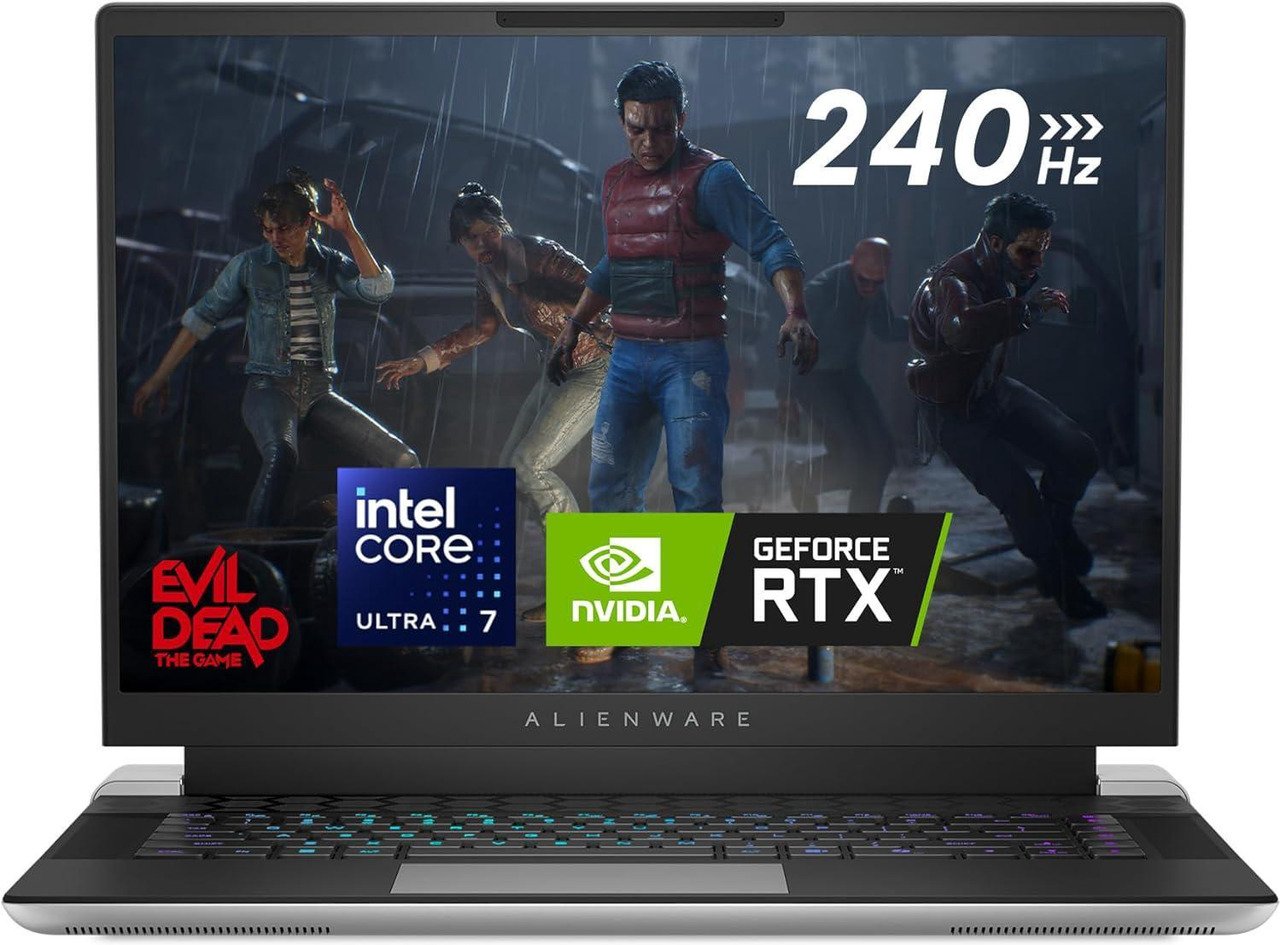 Dell Alienware X16 R2 Gaming Laptop - 16-inch QHD+ 240Hz 3ms Display, Intel Core Ultra 7-155H, 16GB LPDDR5X RAM, 1TB SSD, NVIDIA GeForce RTX 4070 8GB GDDR6, Windows 11 Home, Onsite Service - Lunar - Image 2