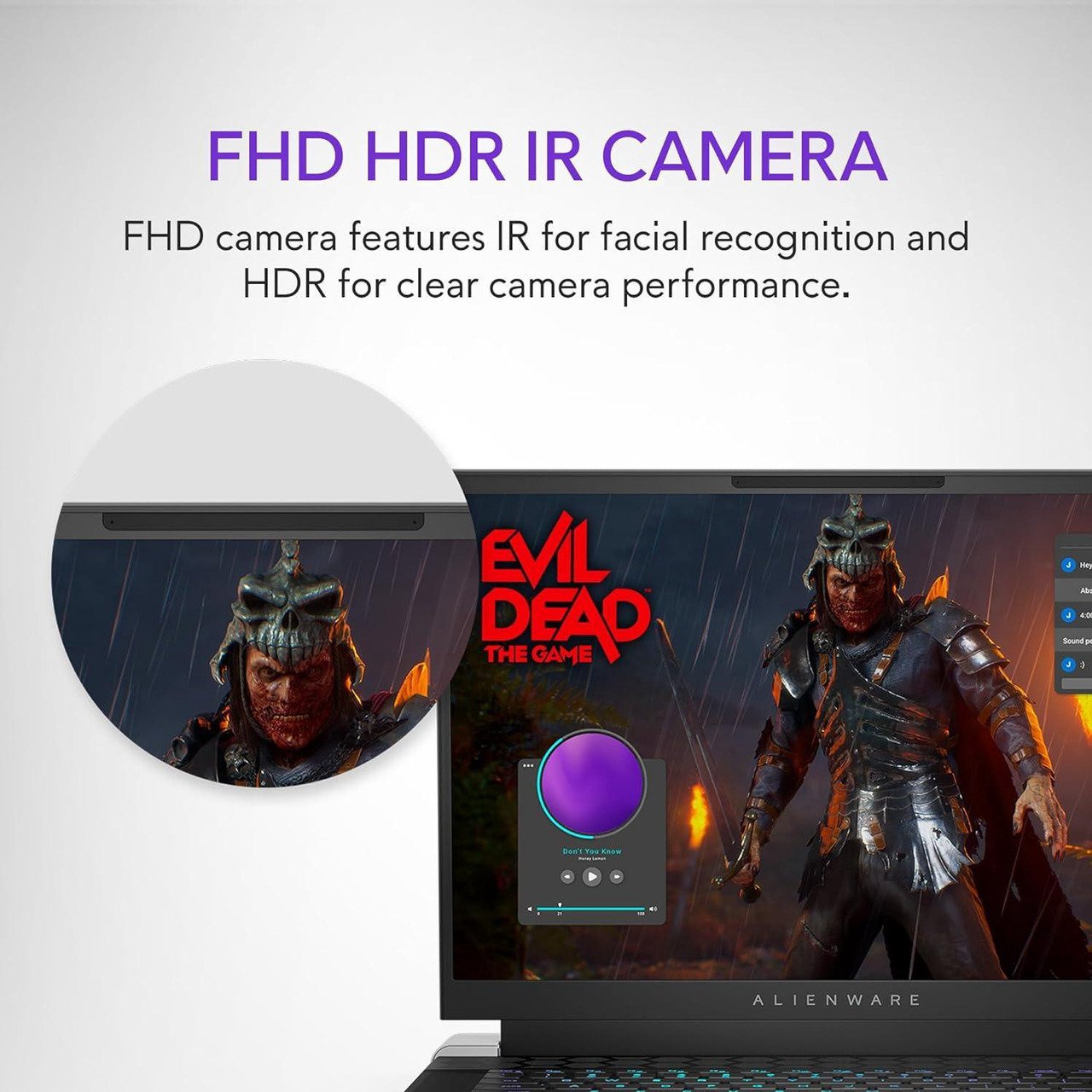 Dell Alienware X16 R2 Gaming Laptop - 16-inch QHD+ 240Hz 3ms Display, Intel Core Ultra 7-155H, 16GB LPDDR5X RAM, 1TB SSD, NVIDIA GeForce RTX 4070 8GB GDDR6, Windows 11 Home, Onsite Service - Lunar - Image 7