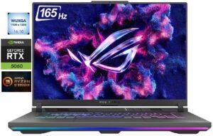 ASUS ROG Strix G16 Gaming Laptop 16" 165Hz FHD+ NVIDIA GeForce RTX 5060 AMD Ryzen 9 9955HX (Beat Ultra 9 275HX) 32GB DDR5 RAM 1TB SSD Wi-Fi 6E Webcam RGB Backlit KB HDMI 2.1 Windows 11 Pro Gray